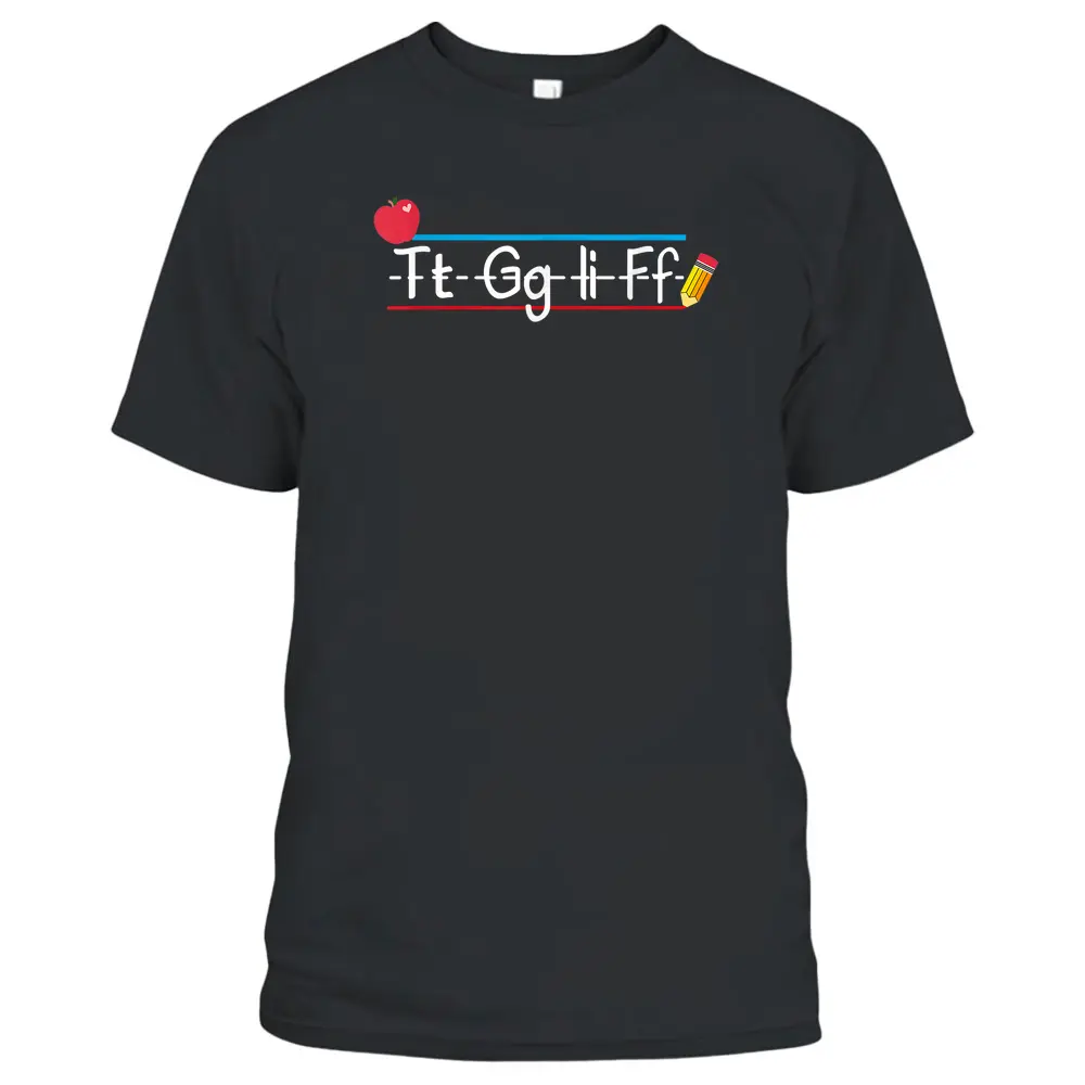 TGIF - Alphabet Friday Teacher Gift - Thank God It's Friday T-Shirt