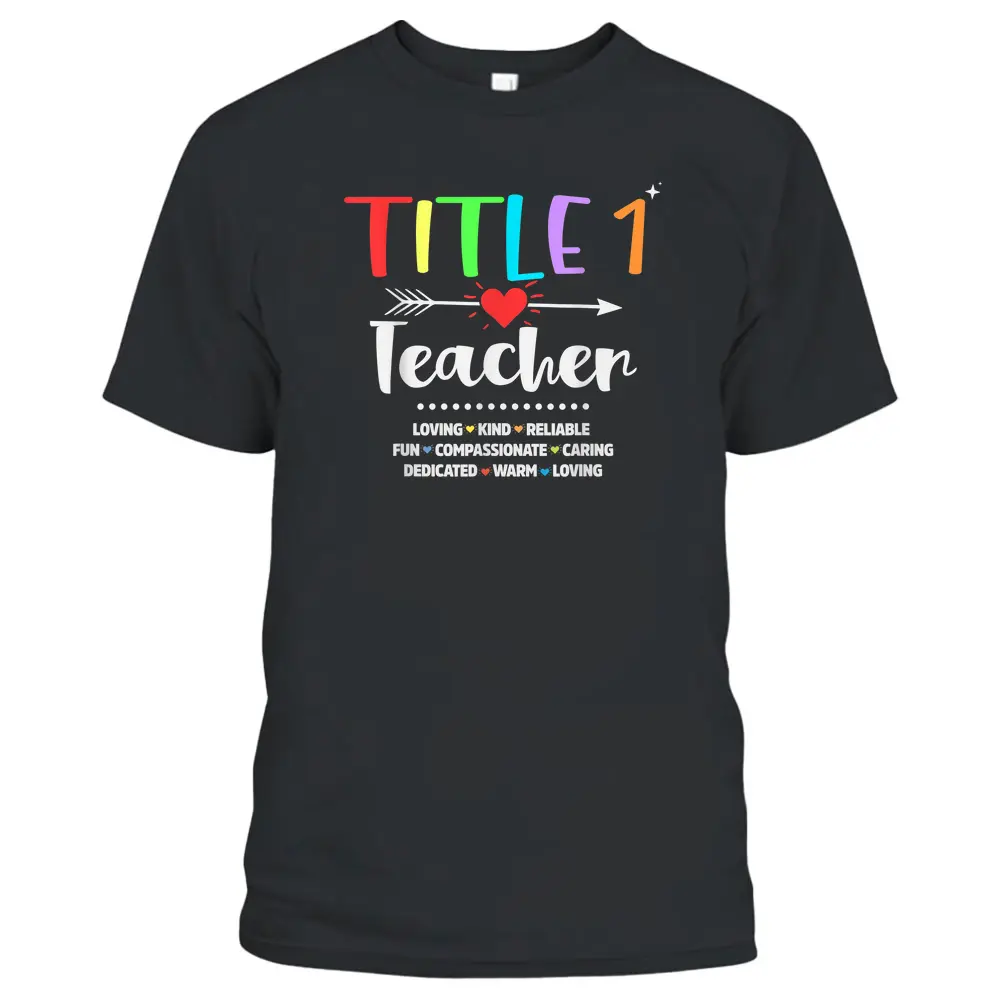 Title One 1 Teacher Cute Back To School T-Shirt