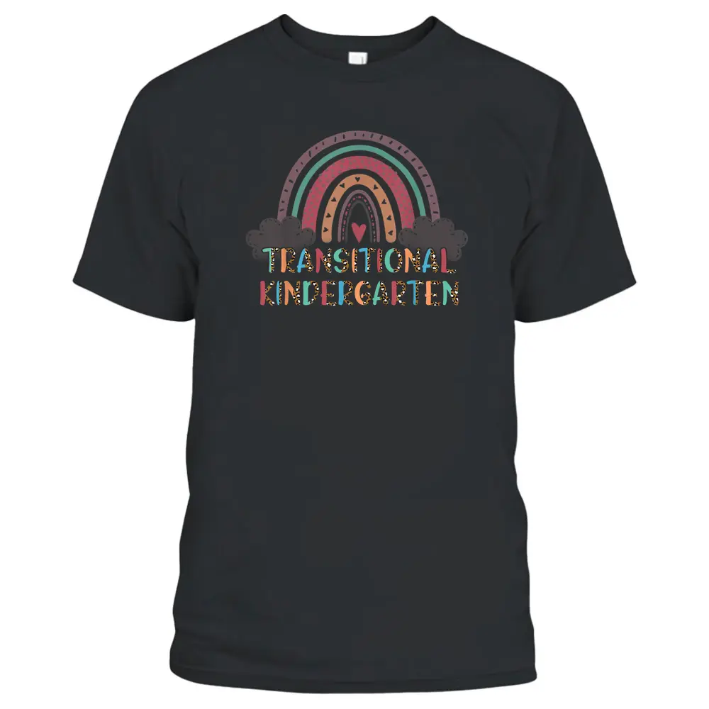 TK Teacher Transitional Kindergarten Back To School Rainbow T-Shirt