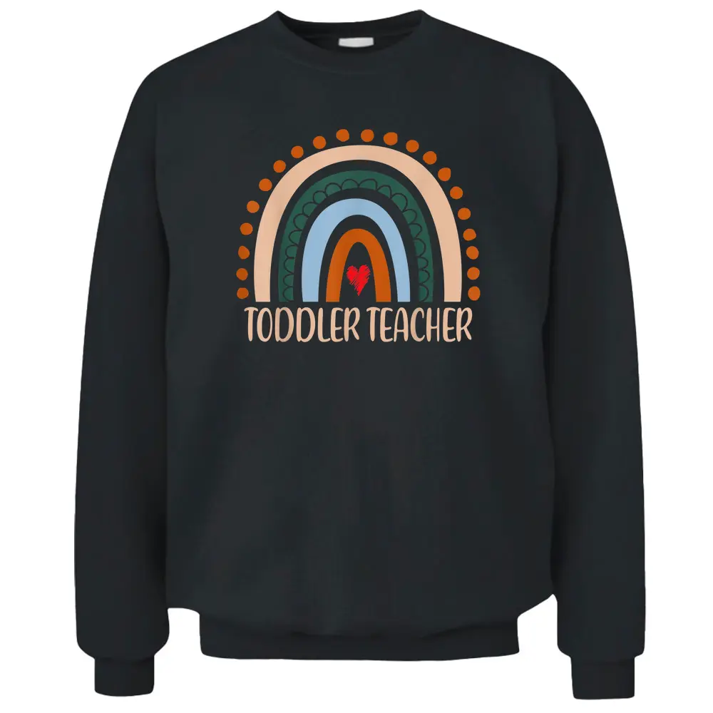 Toddler Teacher Rainbow Appreciation Day Back To School Pullover Sweatshirt