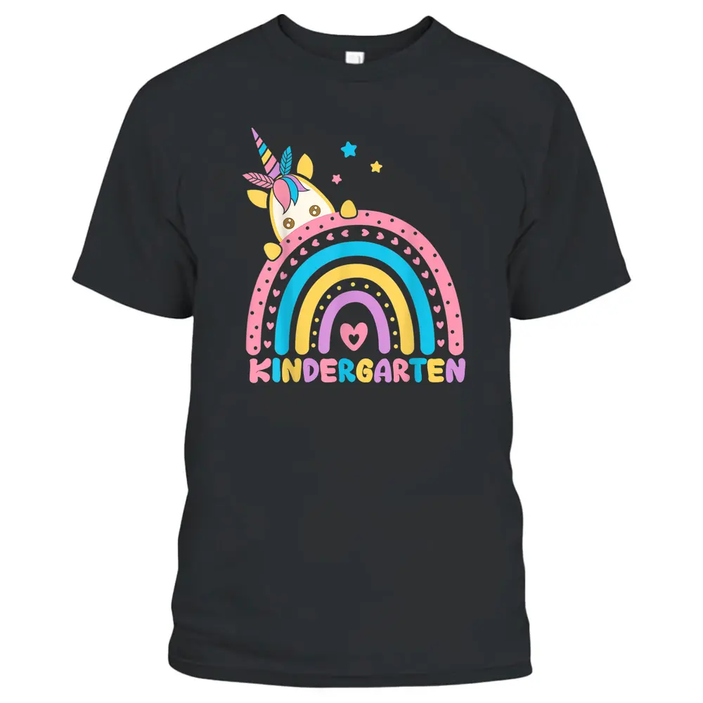 Unicorn Rainbow Kindergarten Teacher First Day Of School T-Shirt