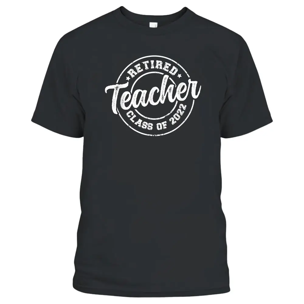 Vintage Distressed Retired Teacher Class Retirement T-Shirt