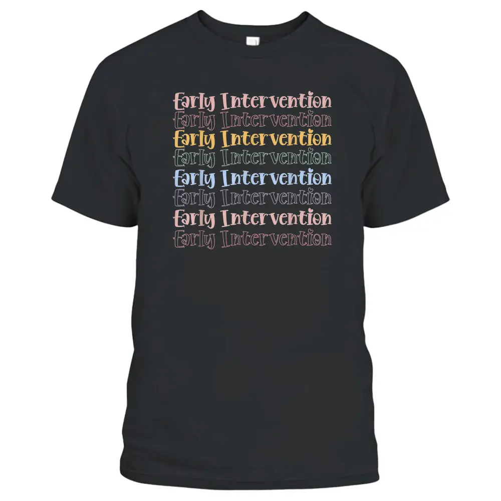 Vintage Early Intervention Ecse Teacher Childhood Education T-Shirt