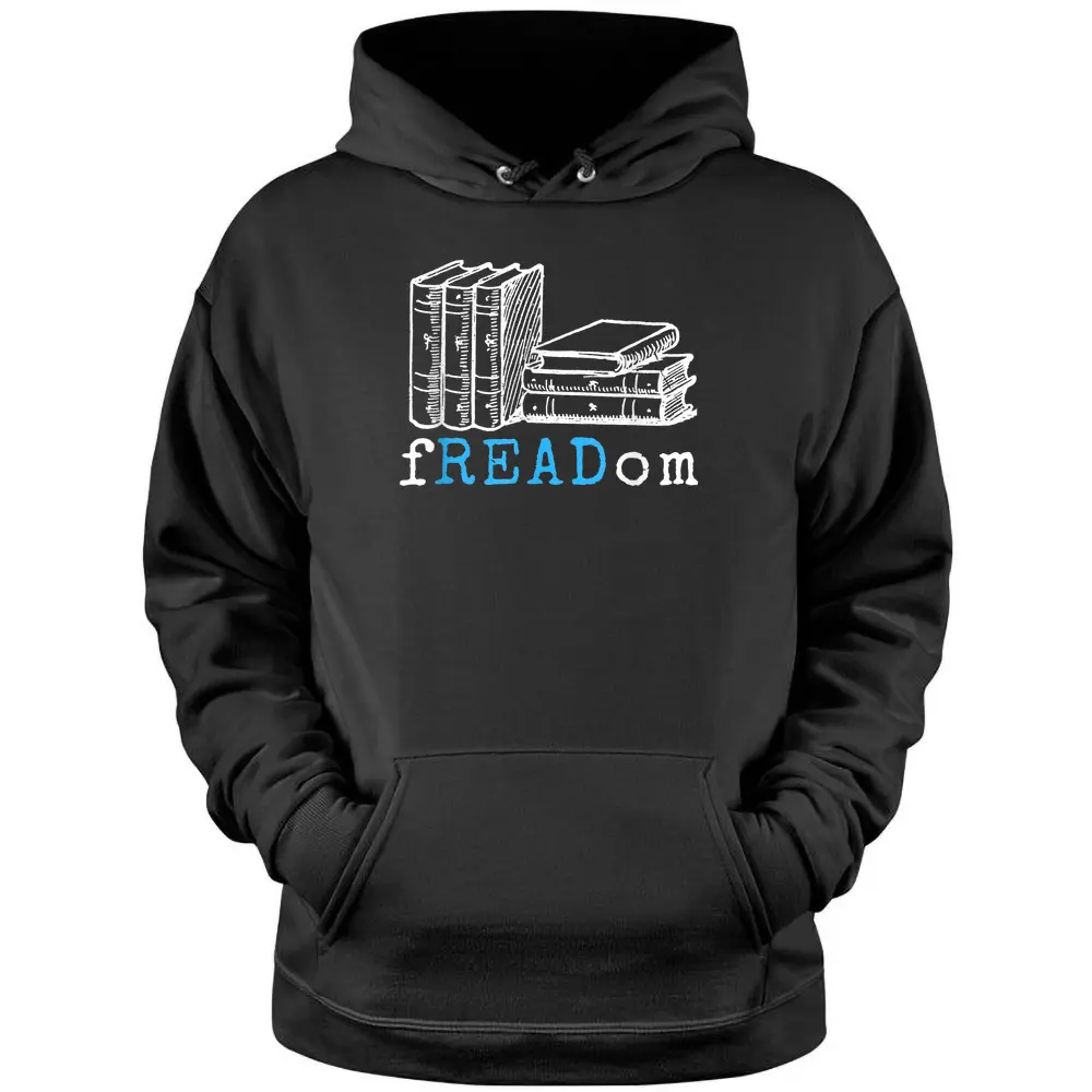 Vintage Retro FREADom  I Read Banned Books Pullover Hoodie