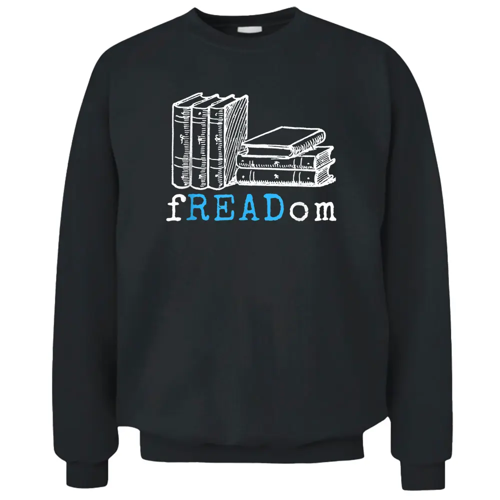 Vintage Retro FREADom  I Read Banned Books Pullover Sweatshirt