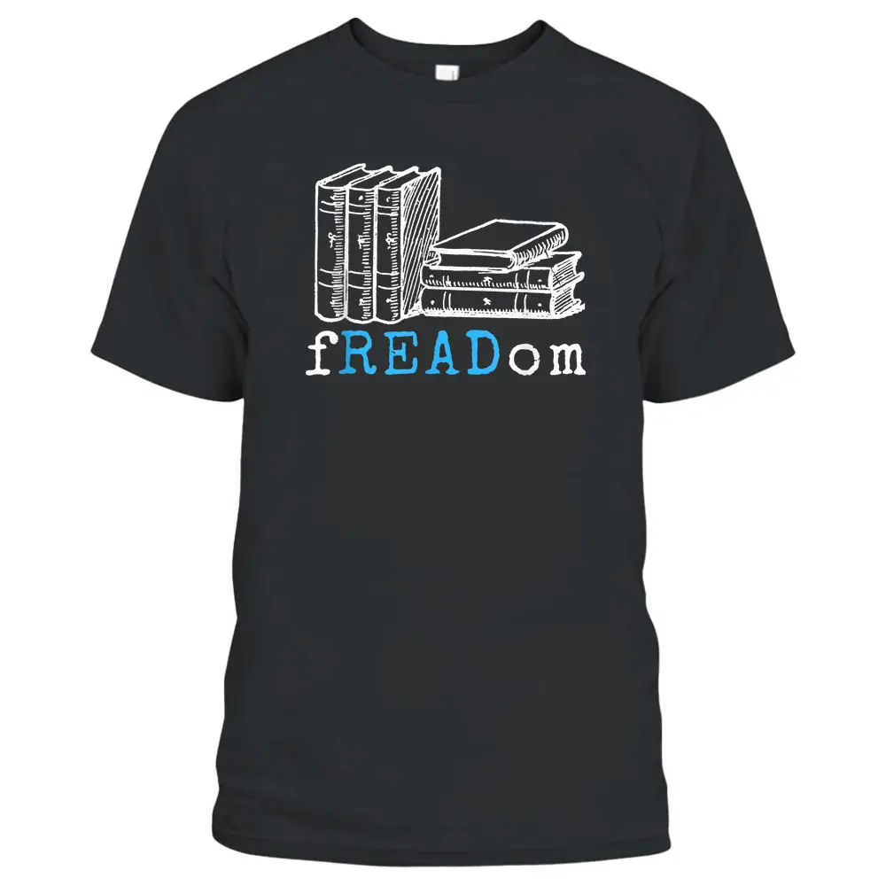 Vintage Retro FREADom  I Read Banned Books T-Shirt