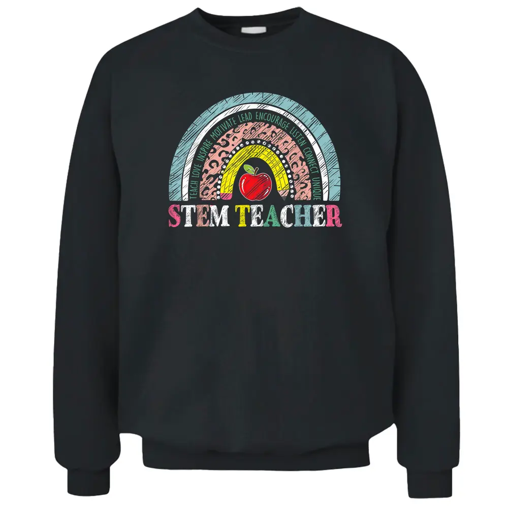 Vintage Stem Teacher Life Men Women Teacher Student Pullover Sweatshirt