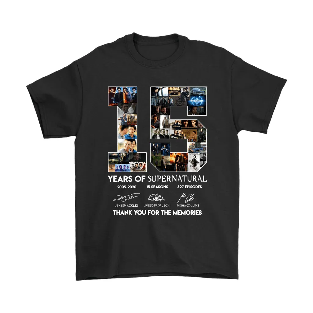 15 Years Of Supernatural Thank You For The Memories Unisex T-Shirt, Hoodie, Sweatshirt