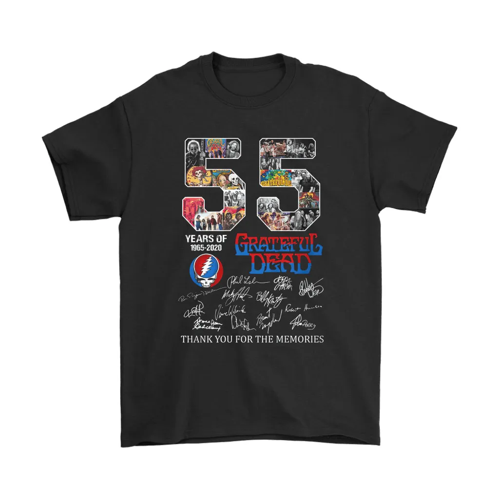 55 Years Of Grateful Dead Thank You For The Memories Signature Unisex T-Shirt, Hoodie, Sweatshirt