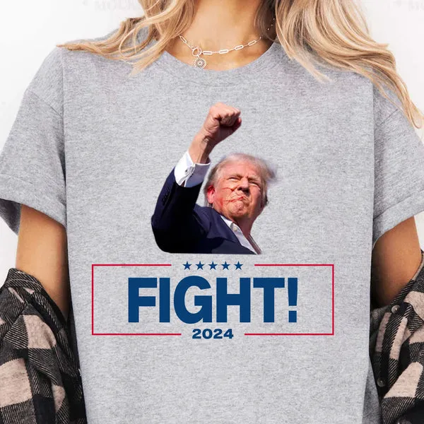 Trump Fight 2024 Shirt Pennsylvania Rally, Shirt Bright