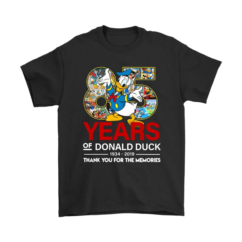 85 Years Of Donald Ducks 1934-2019 Thank You For The Memories Unisex T-Shirt, Hoodie, Sweatshirt