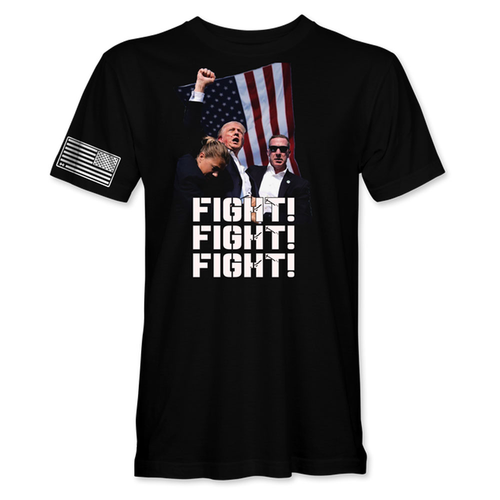 Trump Fight T-Shirt Black