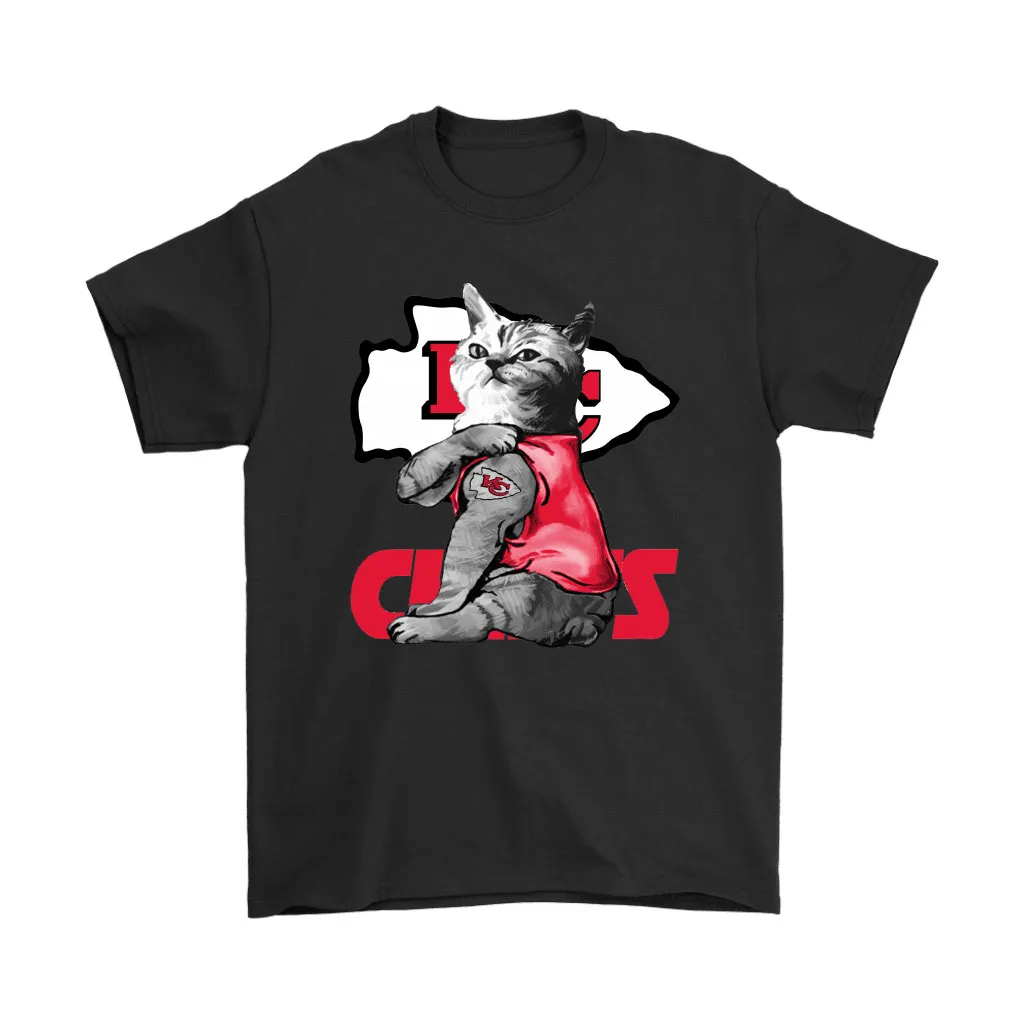 A Cat With Kansas City Chief Logo Tattoo Unisex T-Shirt, Hoodie, Sweatshirt