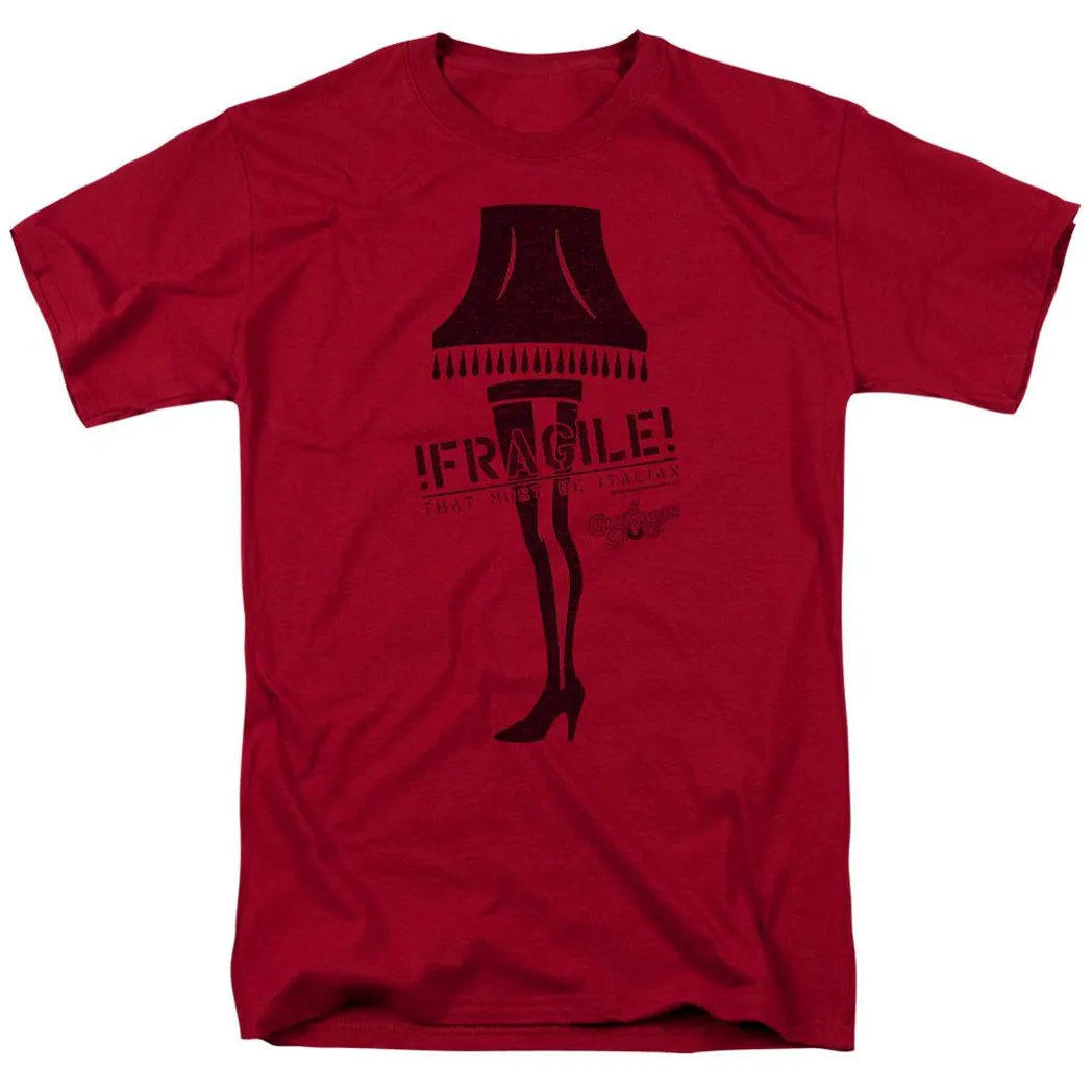 A Christmas Story Fragile Mens T Shirt Cardinal