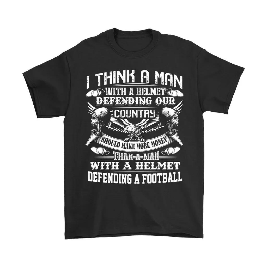 A Man With A Helmet Defending Our Country Unisex T-Shirt, Hoodie, Sweatshirt