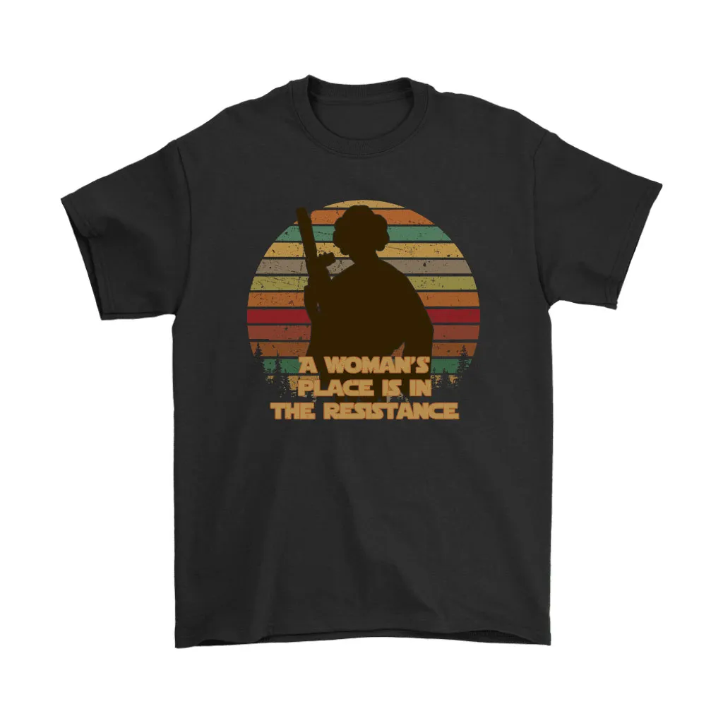 A Womans Place Is In The Resistance Princess Leia Vintage Unisex T-Shirt, Hoodie, Sweatshirt