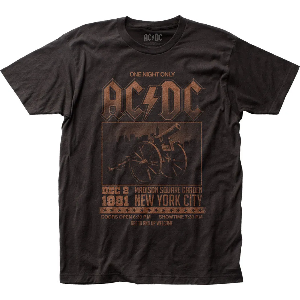 AC/DC Madison Square Garden Mens T Shirt Black