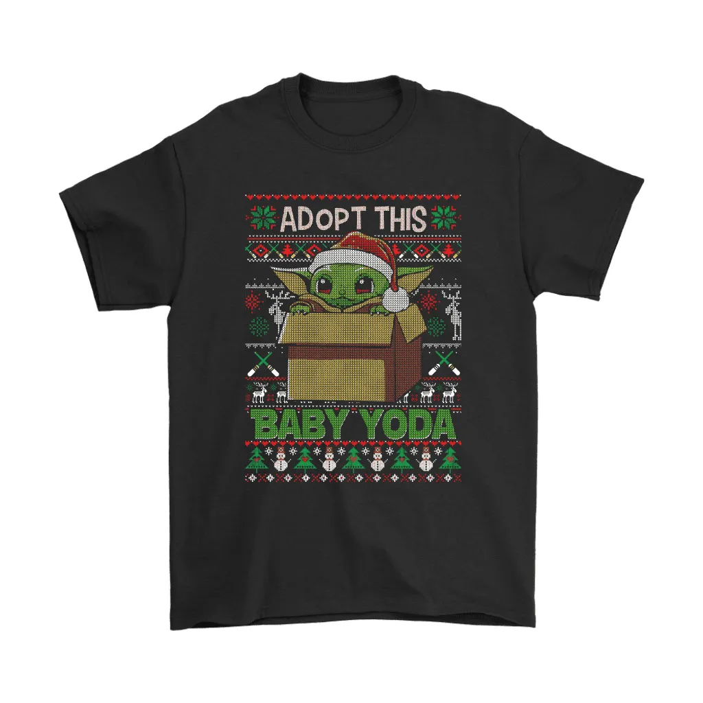 Adopt This Baby Yoda Star Wars Christmas Unisex T-Shirt, Hoodie, Sweatshirt