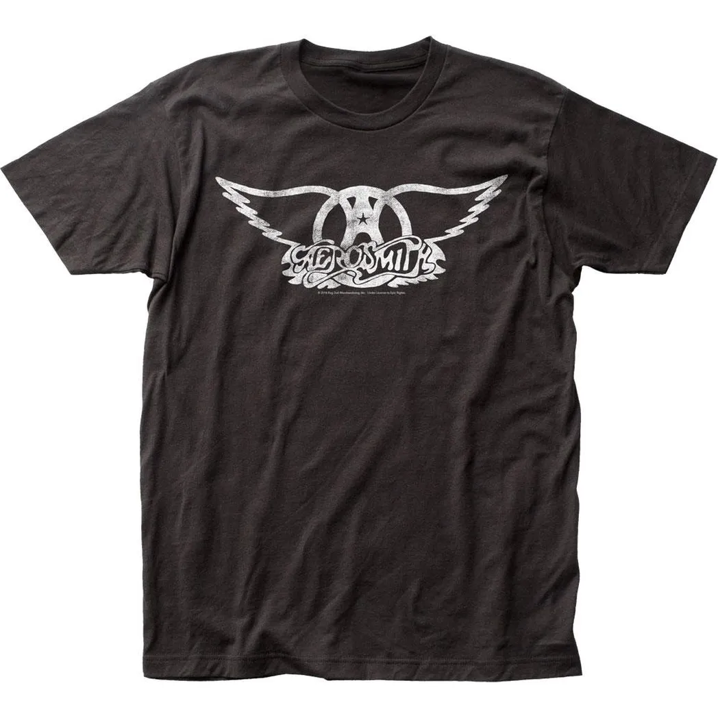 Aerosmith Logo Mens T Shirt Black