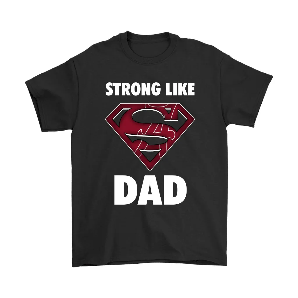 Alabama Crimson Tide Strong Like Dad Superman Ncaa Unisex T-Shirt, Hoodie, Sweatshirt