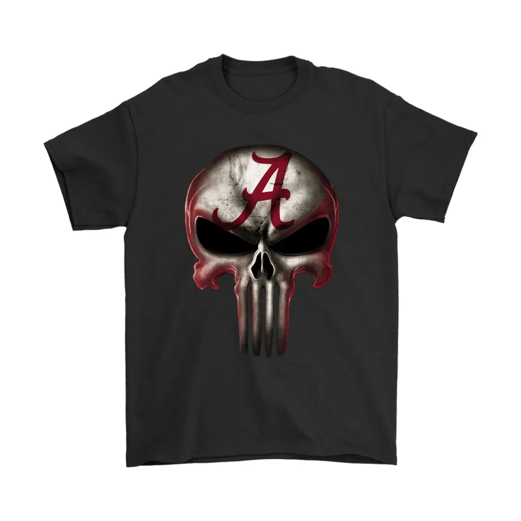 Alabama Crimson Tide The Punisher Mashup Ncaa Football Unisex T-Shirt, Hoodie, Sweatshirt