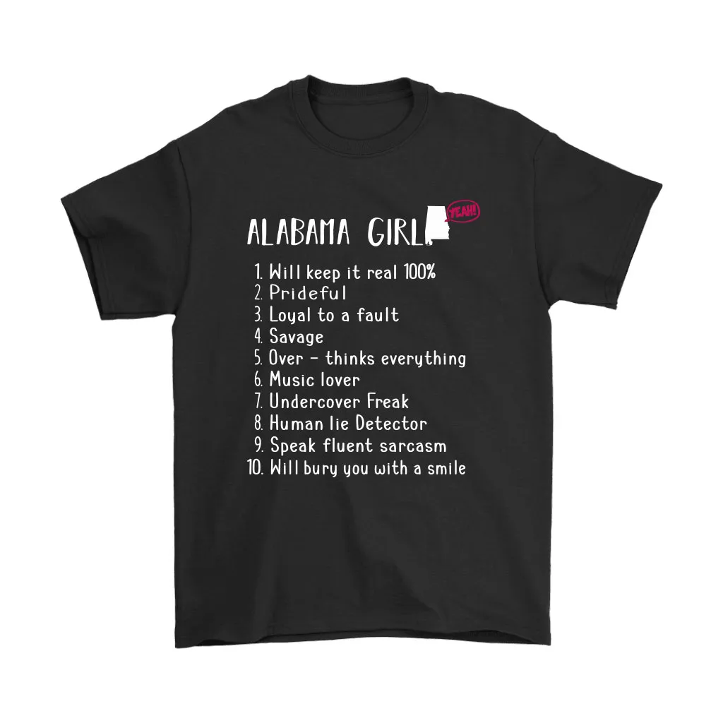 Alabama Girl Will Keep It Real What She Can Do Unisex T-Shirt, Hoodie, Sweatshirt