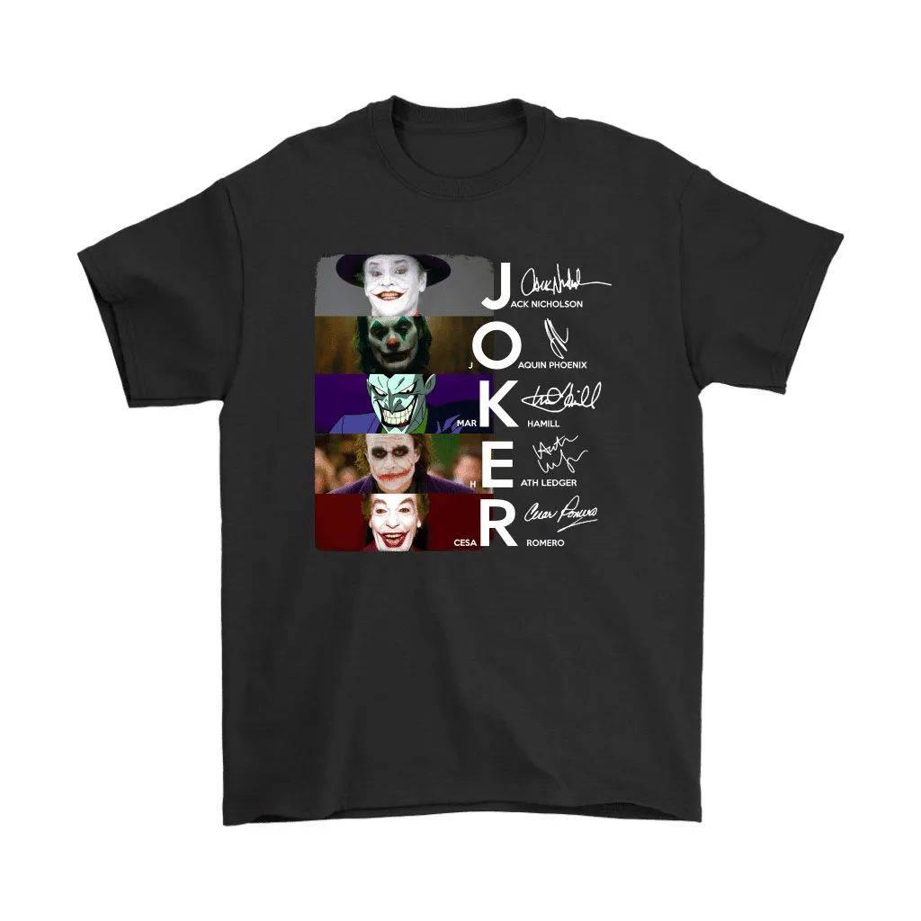 All Jokers Characters Signatures Unisex T-Shirt, Hoodie, Sweatshirt