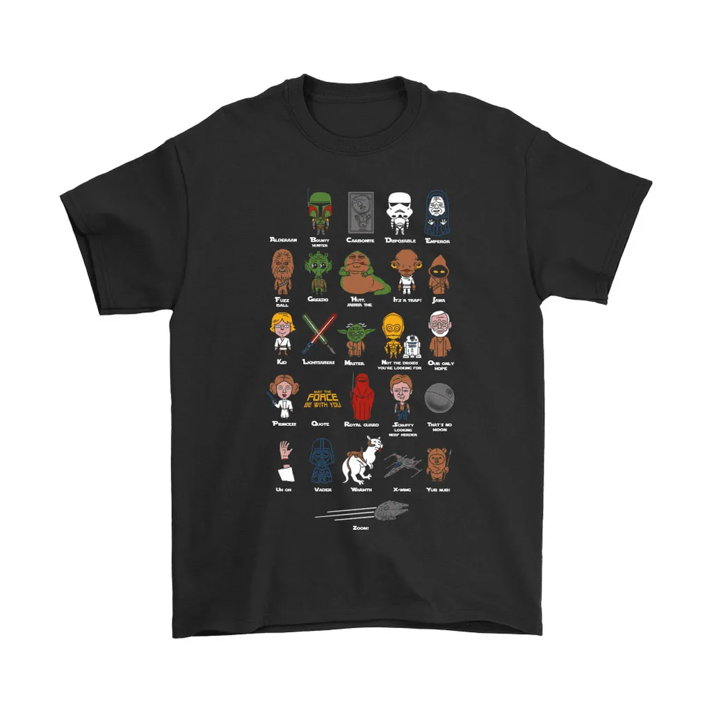 Alpha Characters And Names Stars Wars Unisex T-Shirt, Hoodie, Sweatshirt