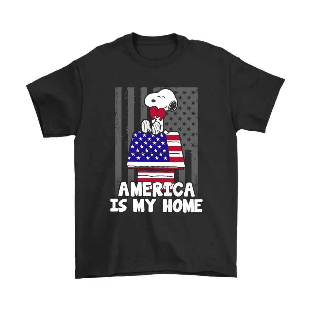 America Is My Home Independence Day 4th Of July Snoopy Unisex T-Shirt, Hoodie, Sweatshirt