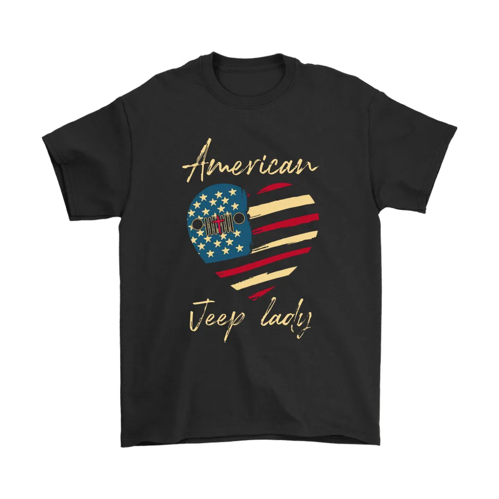 American Jeep Lady Love Jesus Love Her Country Unisex T-Shirt, Hoodie, Sweatshirt