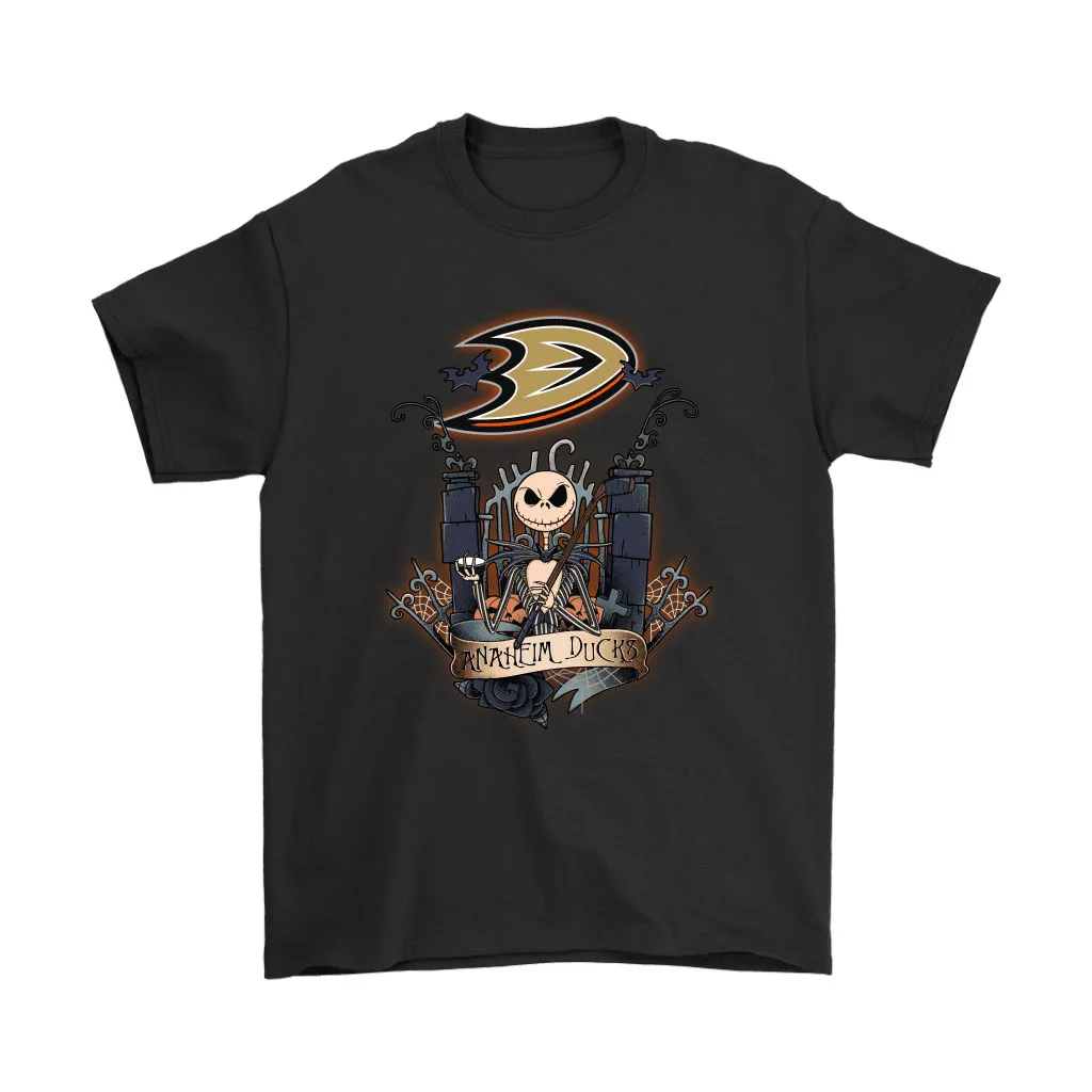 Anaheim Ducks Jack Skellington This Is Halloween Nhl Unisex T-Shirt, Hoodie, Sweatshirt