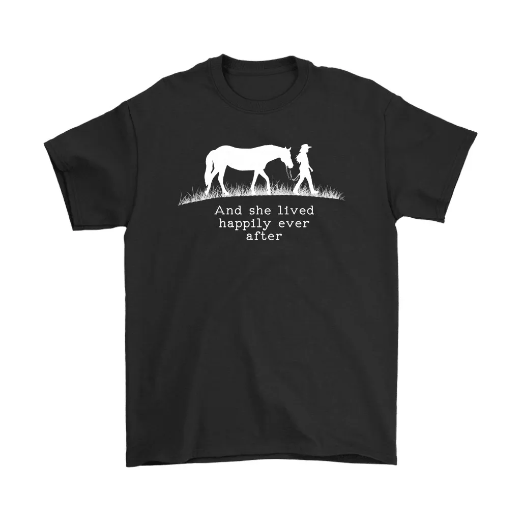 And She Live Happily Ever After Country Girl And Horse Unisex T-Shirt, Hoodie, Sweatshirt