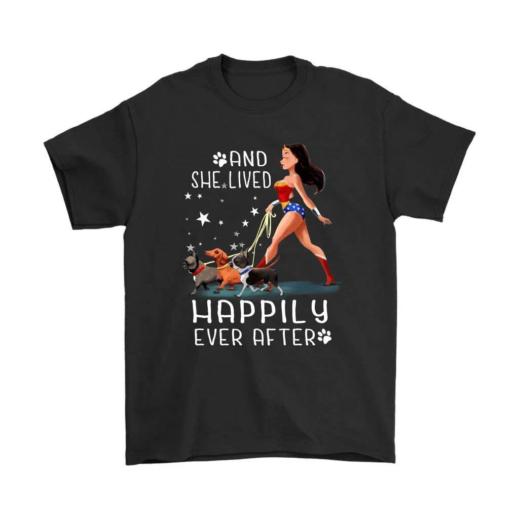 And She Lived Happily Ever After Wonder Woman Unisex T-Shirt, Hoodie, Sweatshirt