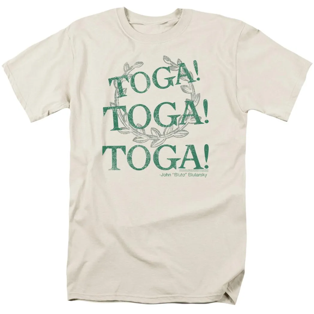 Animal House Toga Time Mens T Shirt Cream