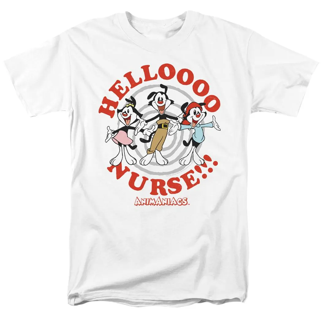 Animaniacs Hello Nurse Mens T Shirt White