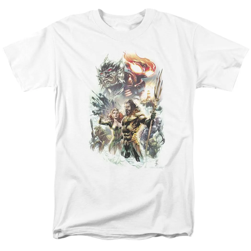 Aquaman Movie King Of Atlantis Mens T Shirt White