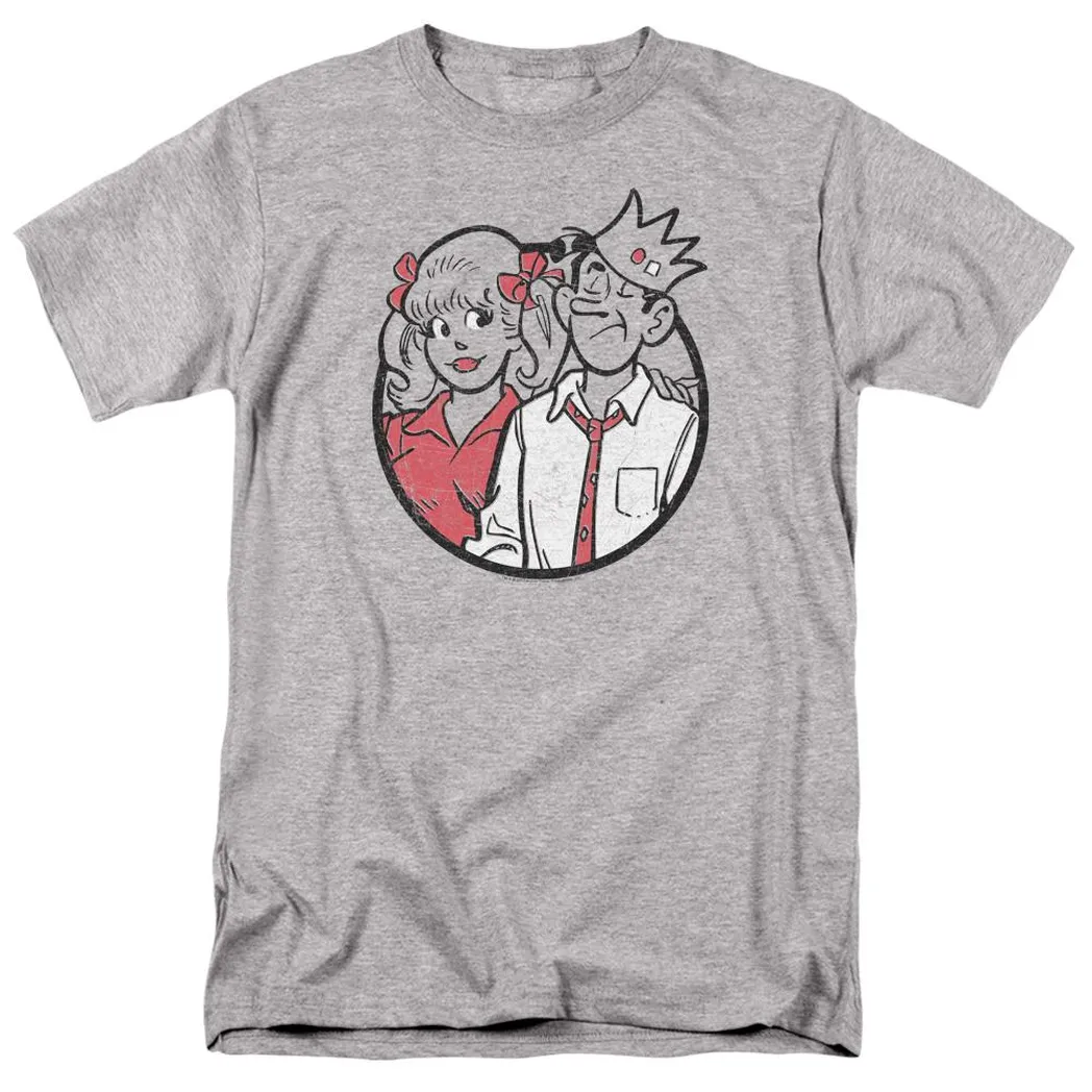 Archie Comics Betty And Jughead Mens T Shirt Athletic Heather