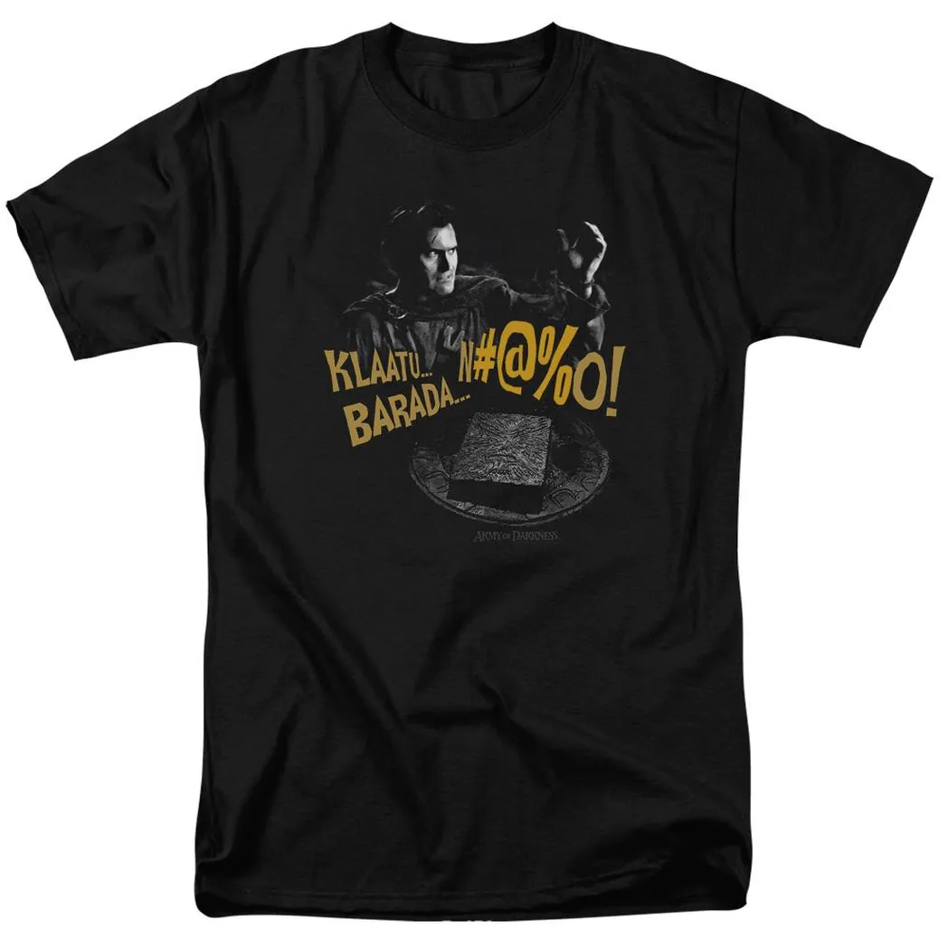 Army Of Darkness Klaatu?arada Mens T Shirt Black