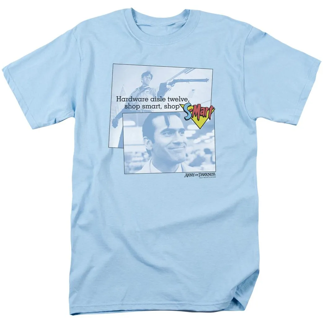 Army Of Darkness Shop S Mart Mens T Shirt Light Blue