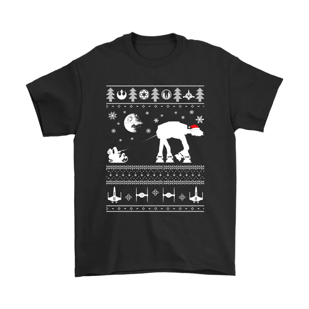 At-at Walker Pull Santa Claus Sleigh Star Wars Christmas Unisex T-Shirt, Hoodie, Sweatshirt