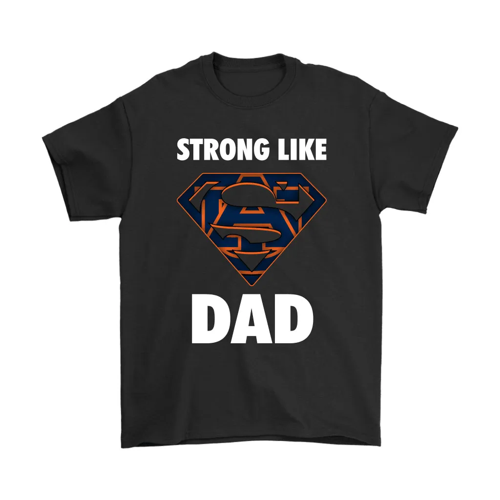 Auburn Tigers Strong Like Dad Superman Ncaa Unisex T-Shirt, Hoodie, Sweatshirt