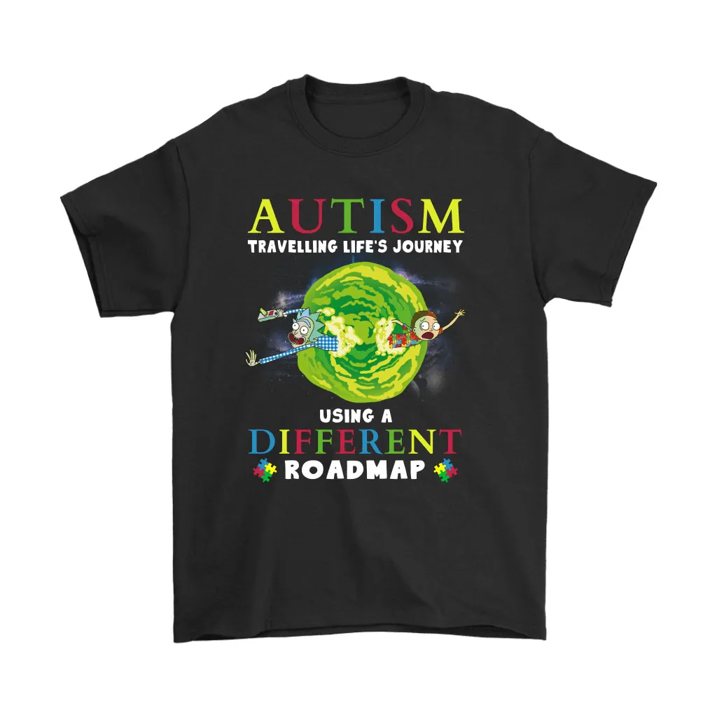 Autism Travelling Lifes Journey Using A Different Roadmap Unisex T-Shirt, Hoodie, Sweatshirt