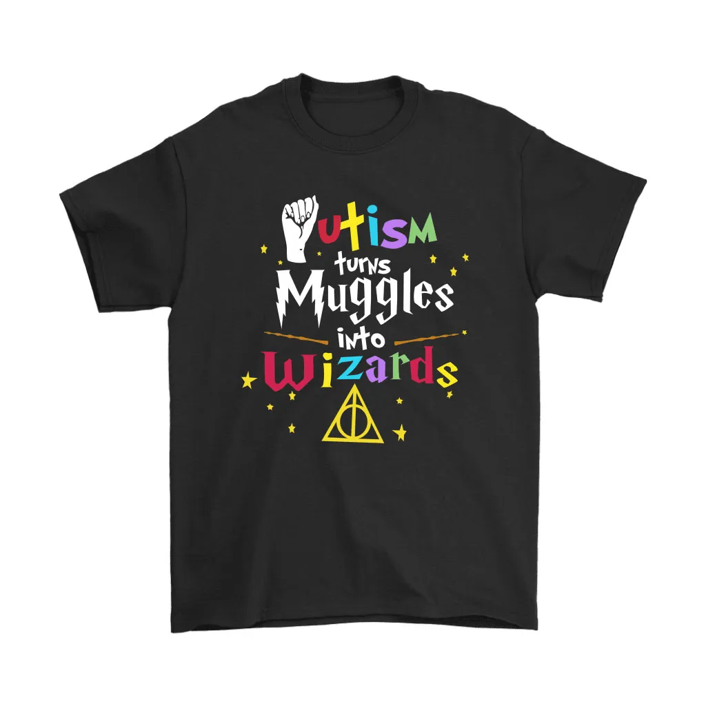 Autism Turn Muggles Into Wizards Harry Potter Autism Awareness Unisex T-Shirt, Hoodie, Sweatshirt