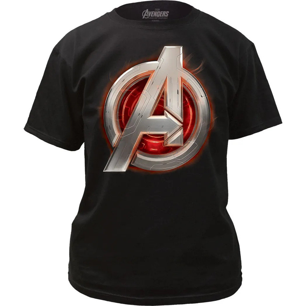 Avengers Age Of Ultron Assemble Logo Mens T Shirt Black