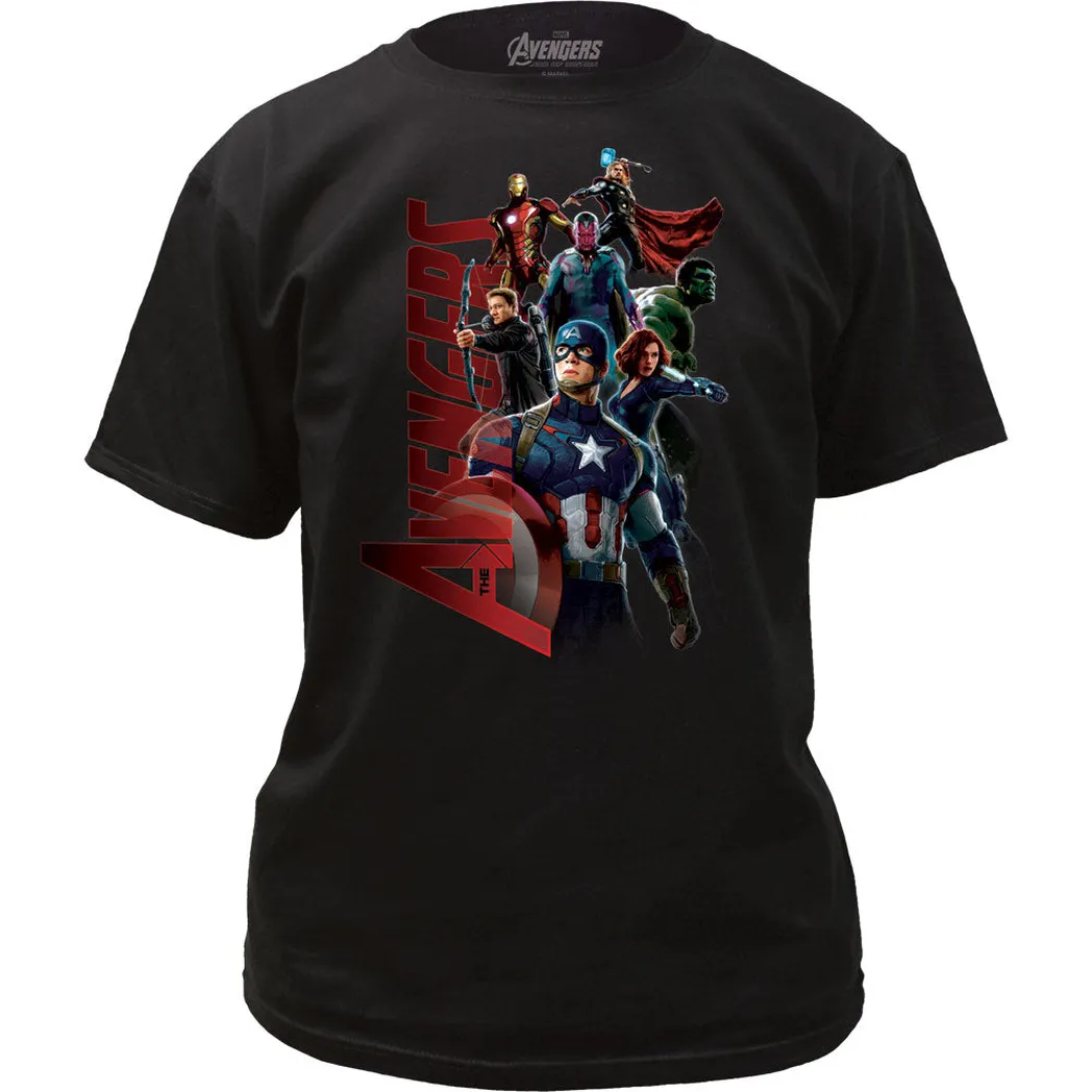 Avengers Age Of Ultron Mens T Shirt Black