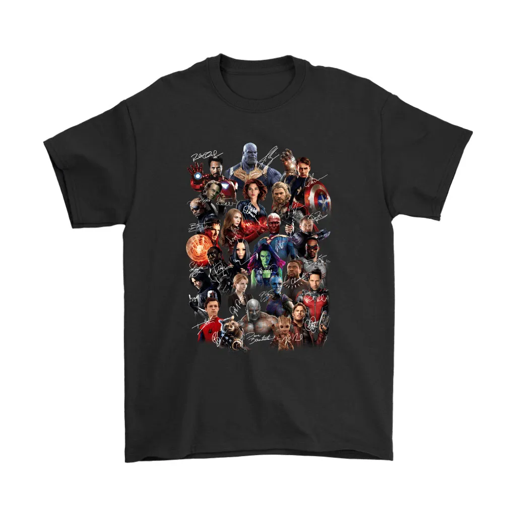 Avengers Endgame Characters Signatures Unisex T-Shirt, Hoodie, Sweatshirt