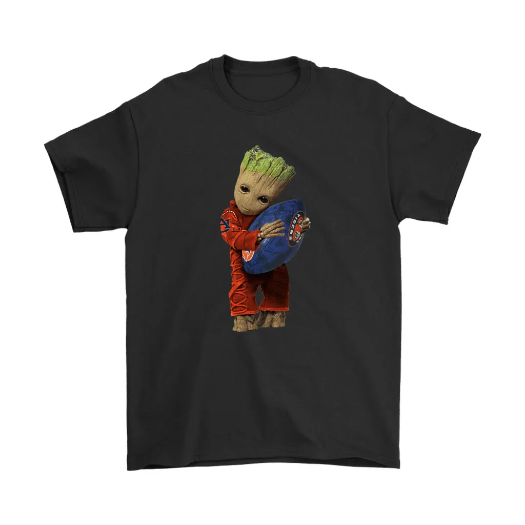 Baby Groot Hugs The Auburn Tigers Football Ncaa Unisex T-Shirt, Hoodie, Sweatshirt