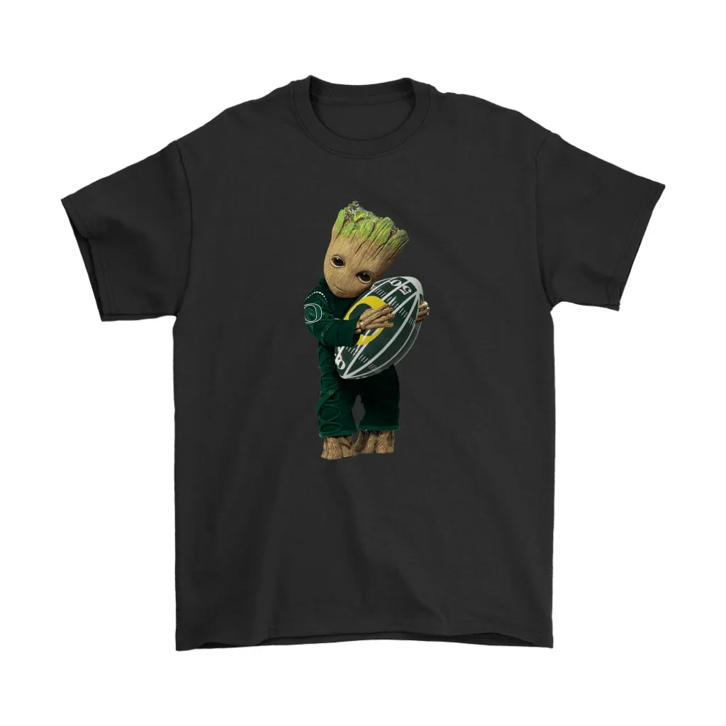 Baby Groot Hugs The Oregon Ducks Football Ncaa Unisex T-Shirt, Hoodie, Sweatshirt