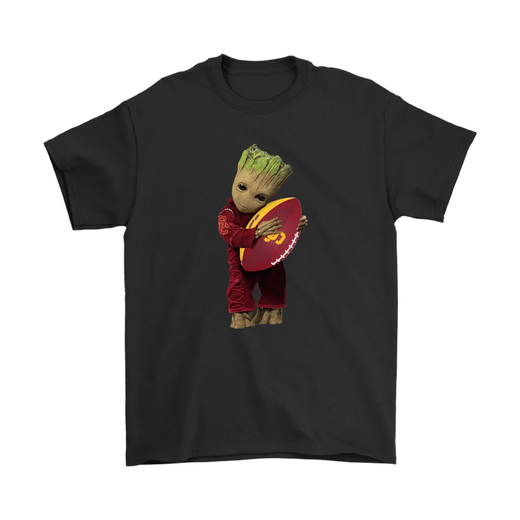 Baby Groot Hugs The Usc Trojans Football Ncaa Unisex T-Shirt, Hoodie, Sweatshirt