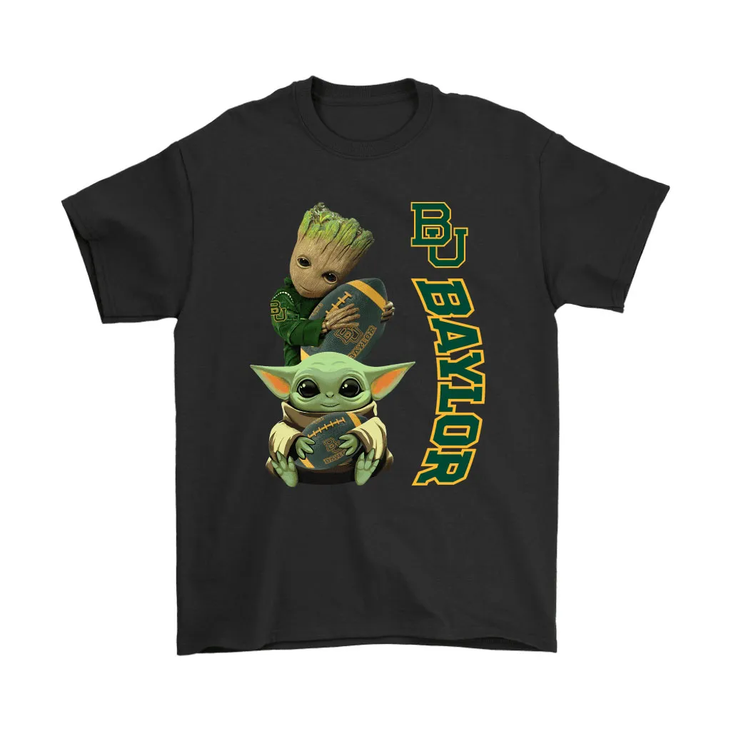 Baby Yoda And Groot Hug Baylor Bears Nacc Unisex T-Shirt, Hoodie, Sweatshirt